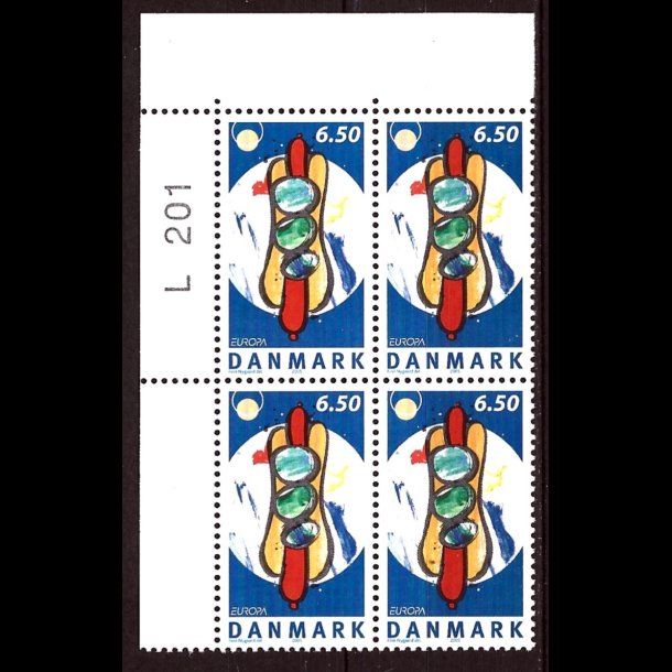 Danmark postfrisk marginalblok L1201