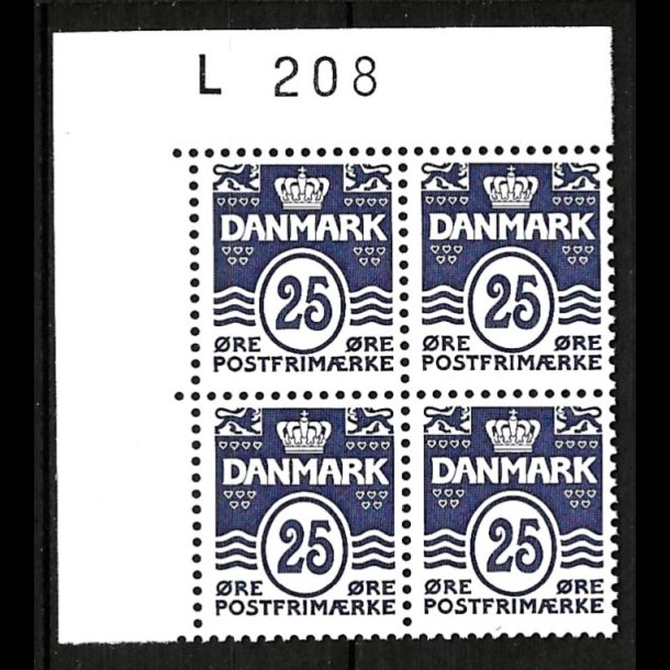 Danmark postfrisk marginalblok L1208