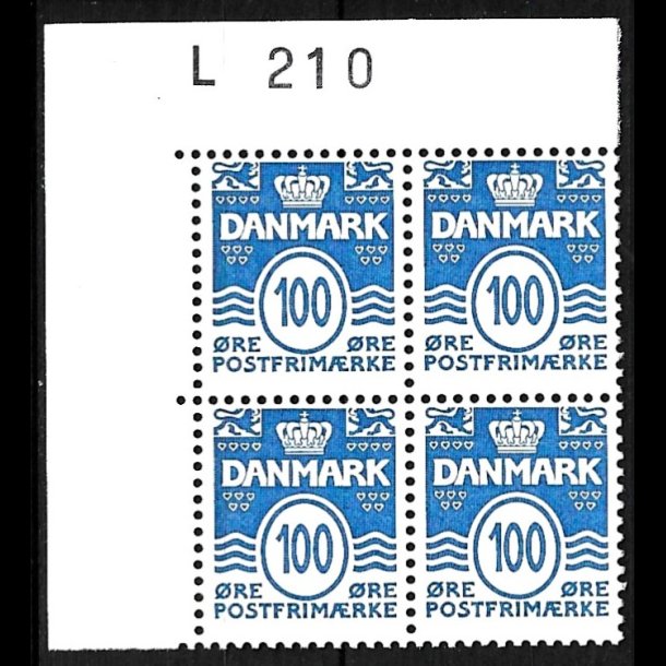 Danmark postfrisk marginalblok L1210