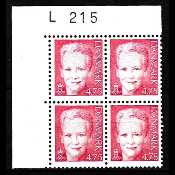 Danmark postfrisk marginalblok L1215