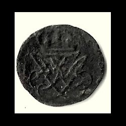 Danmark m�nt 1721 Fr. IV, 1 sk., Sieg 3 kval. -1