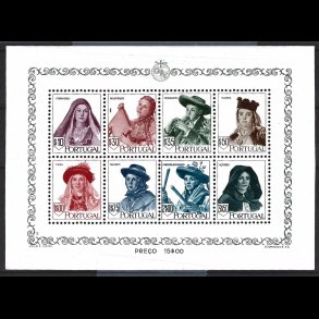 Portugal AFA 694-701 miniark ustemplet AFA kr. (2.700,00 for postfrisk)