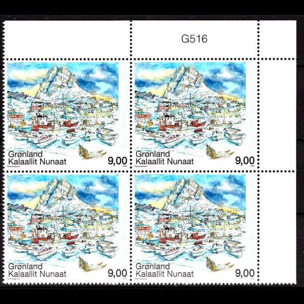 Grnland marginalblok postfrisk G 516