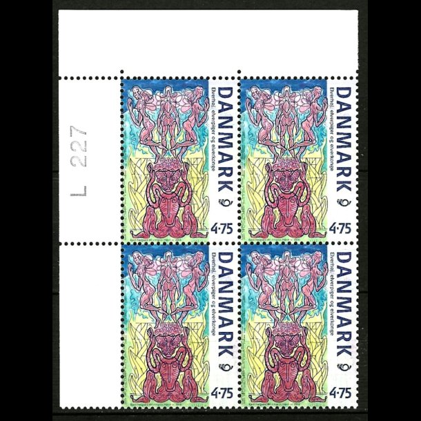 Danmark postfrisk marginalblok L1227