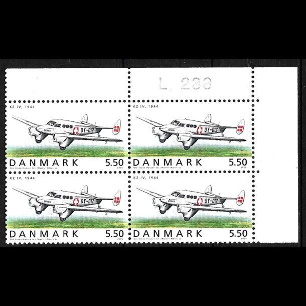 Danmark postfrisk marginalblok L1238