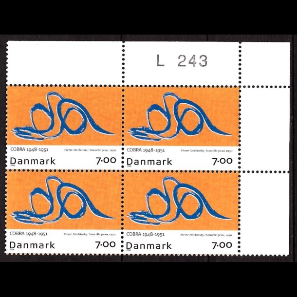 Danmark postfrisk marginalblok L1243