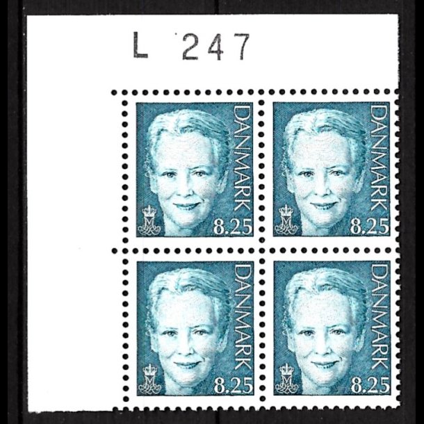 Danmark postfrisk marginalblok L1247