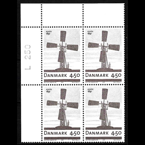 Danmark postfrisk marginalblok L1250