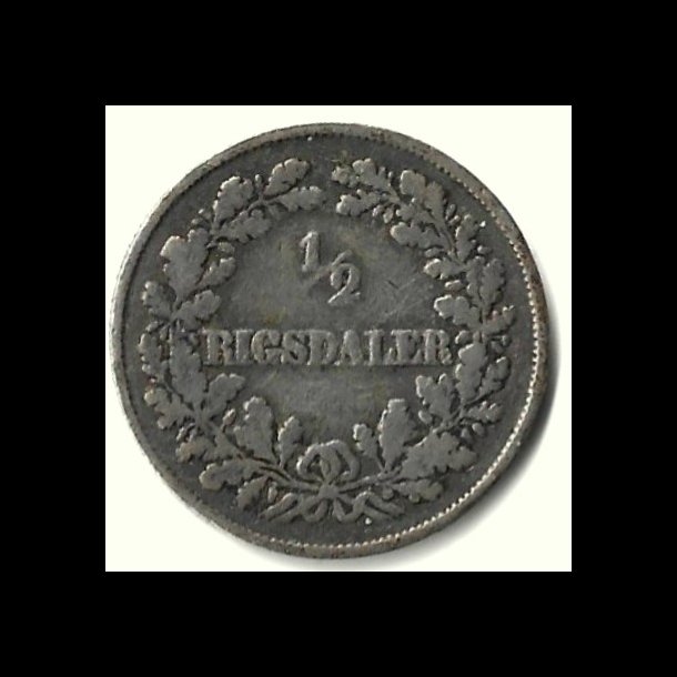 Danmark mnt 1855 Fr. VII, 1/2 rigsdaler, Sieg 12 kval. 1