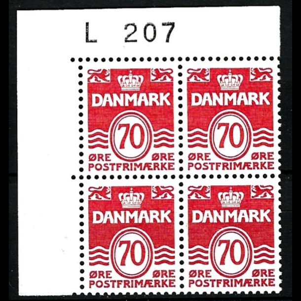 Danmark postfrisk marginalblok L207