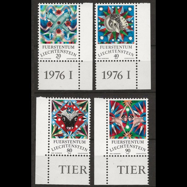 Liechtenstein postfrisk AFA nr. 654-657