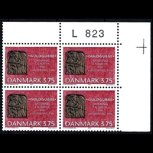 Danmark postfrisk marginalblok L823