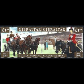 Gibraltar postfrisk AFA 800-801 sammentryk