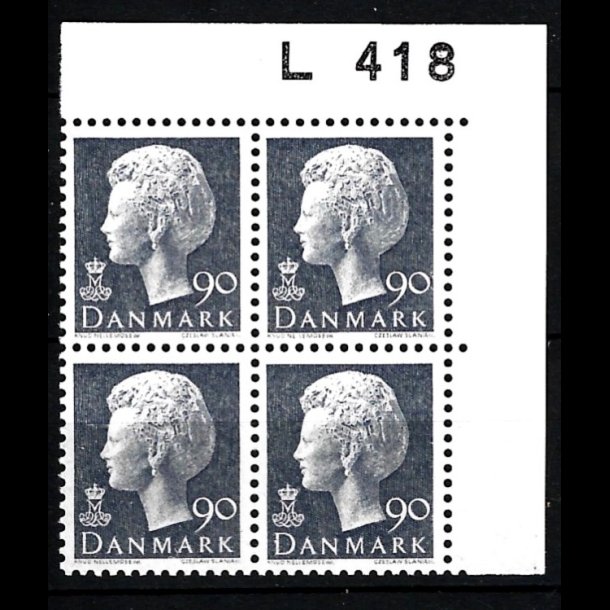 Danmark postfrisk marginalblok L418