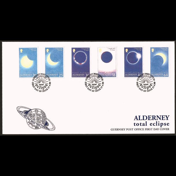 Alderney AFA 131-136 FDC