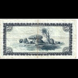 Danmark 50-kroner 1961-A4 Sieg 135 kval. 1/F erstatn.seddel (0J)