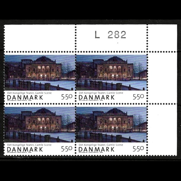 Danmark postfrisk marginalblok L1282