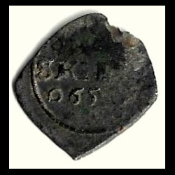 Danmark m�nt 1565 Fr. II, 1 skilling, Sieg 7.1 kval. -1