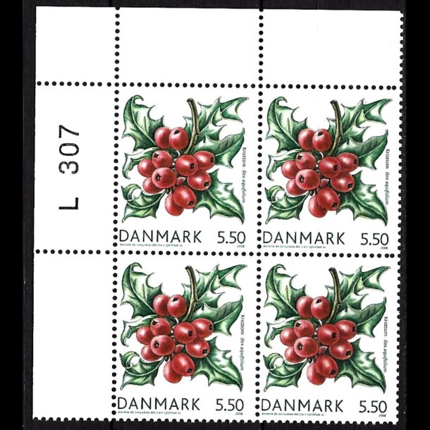 Danmark postfrisk marginalblok L1307