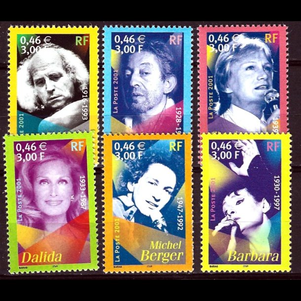 Frankrig postfrisk AFA 3625-3630