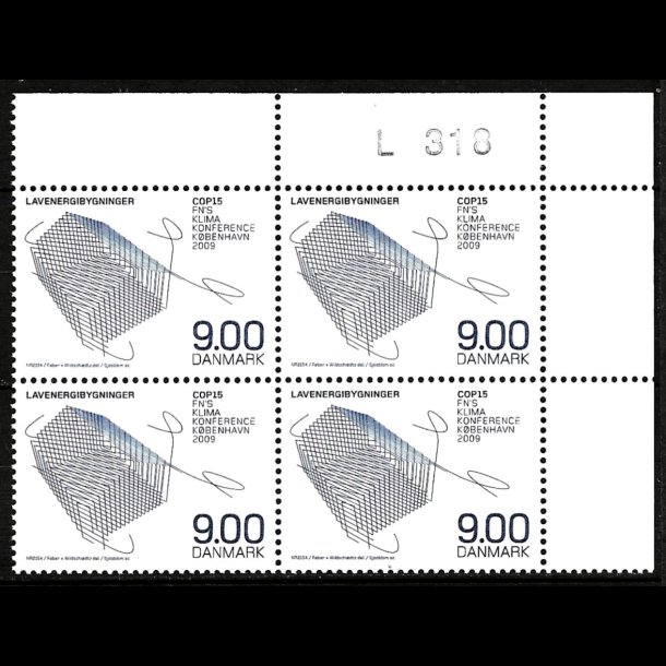 Danmark postfrisk marginalblok L1318