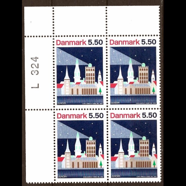 Danmark postfrisk marginalblok L1324