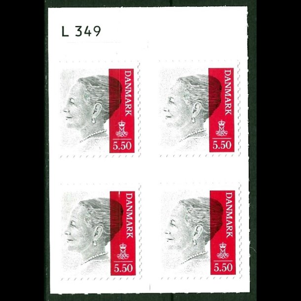 Danmark postfrisk marginalblok L1349