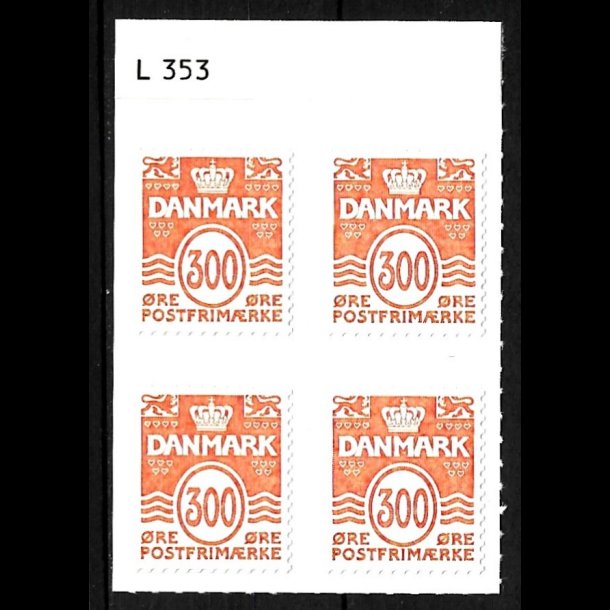 Danmark postfrisk marginalblok L1353