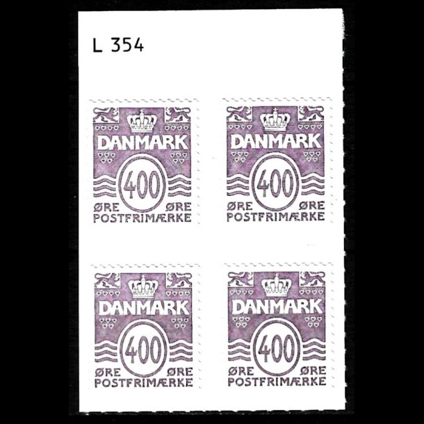 Danmark postfrisk marginalblok L1354