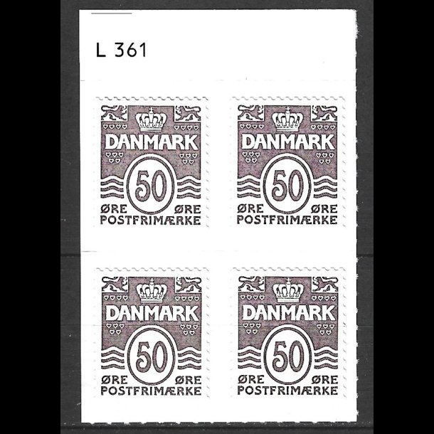 Danmark postfrisk marginalblok L1361