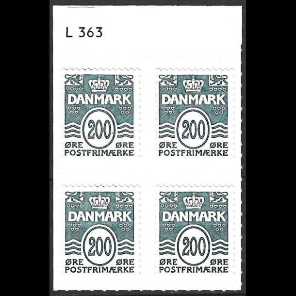 Danmark postfrisk marginalblok L1363