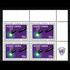 FORENEDE NATIONER POSTFRISK 4-BLOK - 79