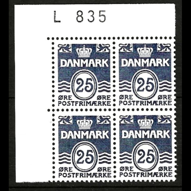 Danmark postfrisk marginalblok L835