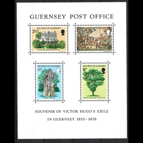 Guernsey postfrisk AFA 114-117 miniark