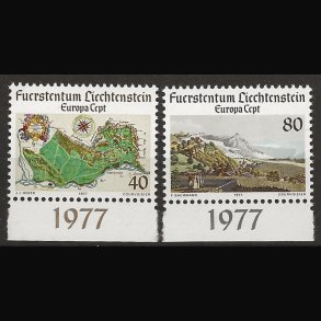 Liechtenstein postfrisk AFA nr. 663-664