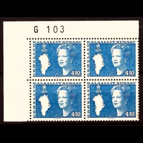 Gr�nland marginalblok postfrisk G 103