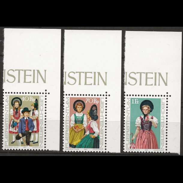 Liechtenstein postfrisk AFA nr. 676-678