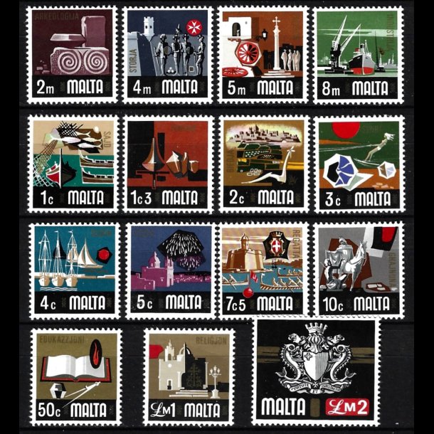 Malta postfrisk AFA 454-468