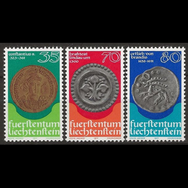 Liechtenstein postfrisk AFA nr. 673-675