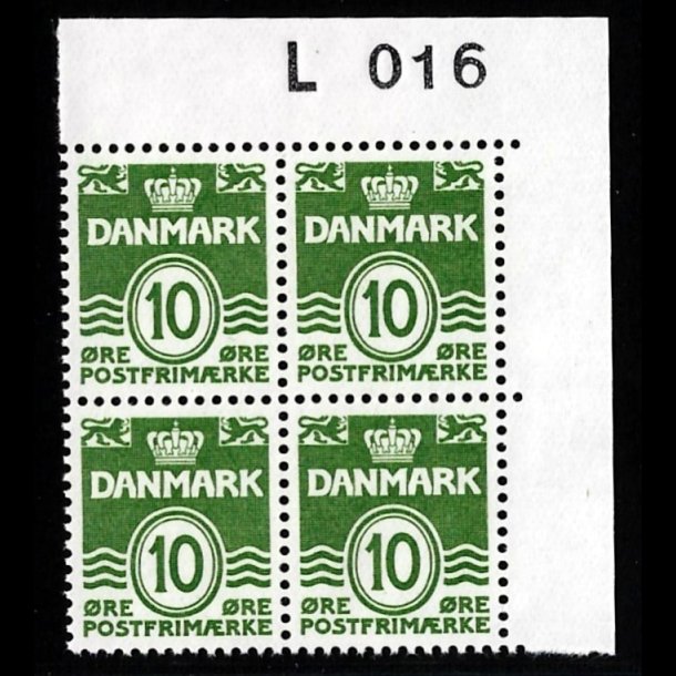 Danmark postfrisk marginalblok L016