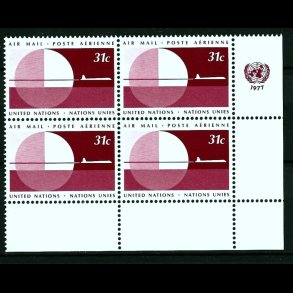 FORENEDE NATIONER POSTFRISK 4-BLOK - 81