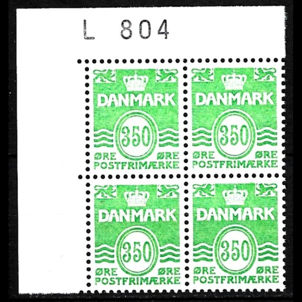 Danmark postfrisk marginalblok L804