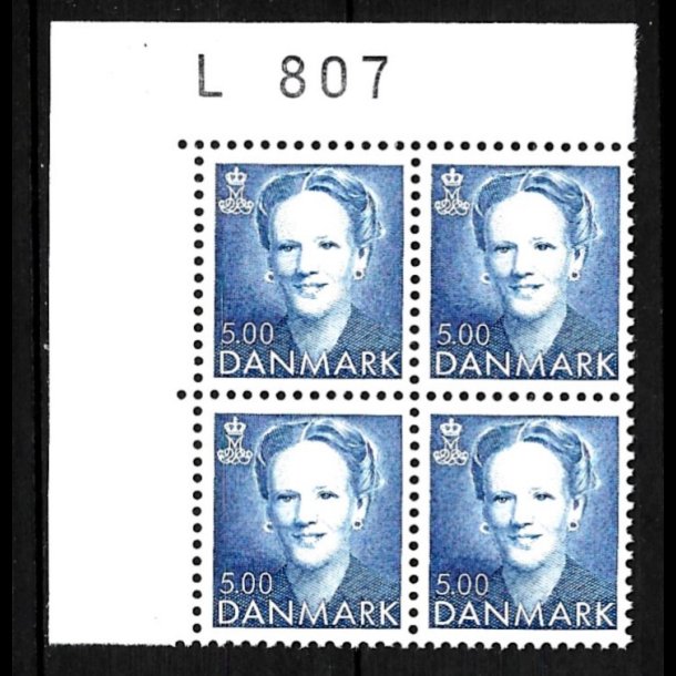 Danmark postfrisk marginalblok L807