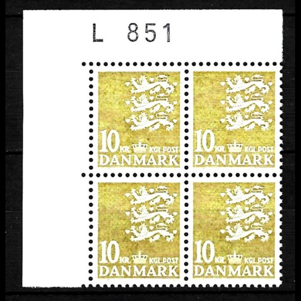 Danmark postfrisk marginalblok L851