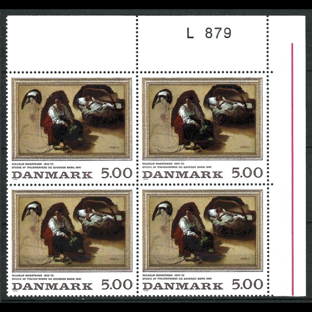 Danmark postfrisk marginalblok L879