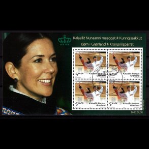 Gr�nland stemplet miniark AFA 469