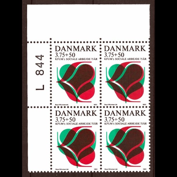 Danmark postfrisk marginalblok L844