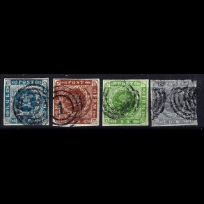Danmark AFA 3-6 stemplet p�nt s�t
