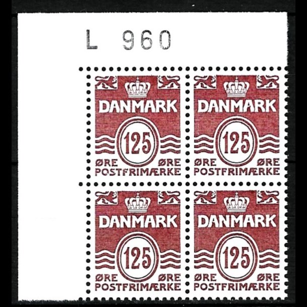 Danmark postfrisk marginalblok L960