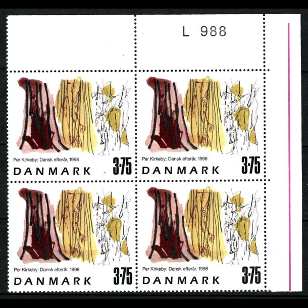 Danmark postfrisk marginalblok L988